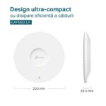 TPLINK ACCES POINT AX6000 LONG RANGE EAP683 LR, Interfata: 1 x 2.5G POE+ , alimentare: 802.3at PoE, Alimentatorul DC nu este inclus in pachet, Consum Energie: 20.43W, Antena:  2.4 GHz: 4× 4 dBi, 5 GHz: 4× 5 dBi, Montare: Tavan/perete (kit-uri de montare incluse), Standarde Wireless: IEEE - Image 3