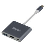Compatibil cu brand - universal Conectare docking la PC/NB - USB Type-C Porturi USB - USB 3.0 (USB 3.1 gen 1) x 1; USB Type-C x 1 Porturi video - HDMI x 1 Porturi audio - nu Port retea (RJ-45) - fara port retea Port Power Delivery (PD) - da