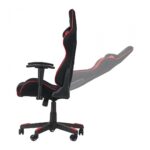 Scaun gaming X by Serioux, Torin, ajustabil, material textil, piston pe gaz, manere reglabile, baza stea cu 5 picioare, greutate maxima admisa 150Kg, perne detasabile, negru si rosu - Image 2