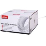 Cablu UTP CAT5E 305m, Alimentare PoE: maxim 160m, Manta exterioară ecologică, îndeplinește clasa CPR E/UL CM;