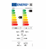 Masina de Spalat Candy CSOW4966TWM/1-S Smart Pro, 9+6kg, 1400, EC, AC, 5 Digit, WiFi+BT, Steam, White+white - Image 5