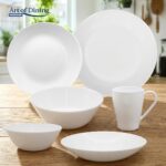 SET 6 FARFURII DESERT OPAL ALB 19 CM, AIDA, ART OF DINING BY HEINNER - Image 4