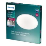 Plafoniera LED Philips Superslim CL550, 3 trepte de intensitate, 15W, 1500 lm, lumina neutra (4000K), IP20, 25cm, Alb - Image 4