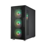 Carcasa FORTRON CUT592, RGB, Full Tower, Black - Image 4