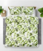 Set de pat king size bumbac, 144 TC,Palm - Image 2