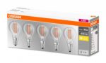 5 Becuri LED Osram Base Classic P, E14, 4W (40W), 470 lm, luminacalda(2700K), cu filament - Image 2