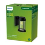 Aplica pentru exterior Philips BELLINI, 1xE27, max 25W, IP44 ,260x210x160mm, Negru