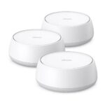TP-LINK BE3600 Whole Home Mesh WiFi 3PK Dual-Band, standarde wireless: Wi-Fi 7 IEEE 802.11be/ax/ac/n/a 5 GHz, IEEE 802.11be/ax/n/b/g 2.4 GHz, viteze wireless: 5 GHz: 4324 Mbps (802.11be) 2.4 GHz: 688 Mbps (802.11be), Modul router, Mod Access Point, 4 x antene interne, AI-Driven Mesh, dimensiuni (150