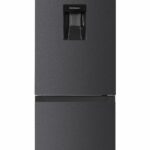 Combina frigorifica HEINNER HCNF-HM291INVDGWDE++, No Frost, 291 l, Clasa E, Dozator apa, Compresor inverter, Gri antracit texturat