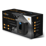 UPS nJoy Horus Plus 800, 800VA/480W, Afisaj LCD cu ecran tactil,2 Prize Schuko cu Protectie, Repornire Automata, RJ11 protectie pentru linia de telefon/modem, Posibilitatea de monitorizare si control prin USB, LAN si internet, port de comunicare USB, rata de eficienta pana la 90% - Image 4