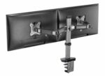Suport 2 monitoare Serioux MM55-C024, compatibilitate  dimensiune ecran 17"-32",  greutate maximă suportata: (per ecran): 9kg, VESA: 75x75, 100x100, inclinare: +70°~-70°, pivotare: +90°~-90°, rotația ecranului: + 180°~-180°, instalare: clemă, grommet - Image 10