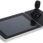 Tastatura IP de control pentru camere PTZ Hikvision DS-1600KI(B), display touchscreen de 10,1 inch, rezolutie: 1280 × 800, system de operare Android, interfata retea: 10M/100M/1000M adaptive ethernet port, WIFI, interfata audio: 1in/1out, gestioneaza pana la 8000 echipamnete de retea, interfata