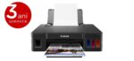 Imprimanta inkjet color CISS Canon G1410, dimensiune A4, viteza 8.8ipm alb-negru, 5ipm color, rezolutie printare 4800x1200 dpi, imprimare fara margini format 10x15, alimentare hartie 100 coli, interfata: USB Hi- Speed, consumabile: GI-490 PGBK ,GI-490 C ,GI-490 M ,GI-490 Y, 2 ani garanție comercială