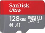 Card de Memorie MicroSDXC SanDisk Ultra, 128GB, Clasa 10, R/W speed: up to 100MB/s/, 90MB/s, include adaptor SD (pentru telefon)