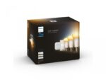 Pachet 3 Becuri LED inteligente Philips Hue A60, Bluetooth, E27,8W(75W), 1100 lm, lumina alba (2200-6500K) + Consola Hue Bridge +Intrerupator cu variator - Image 2