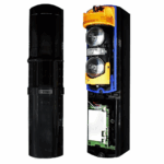 Bariera de protectie perimetrala Optex SL-100TNR cu 1 canal, distanta de detectie 30m, alimentare cu baterii
