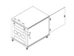 Rack de podea 19" Triton 12U 600x1000mm usa fata sticla panouri laterale/spate detasabile sectiuni pentru ventilatie activa, sectiuni acces cabluri sus/jos/spate IP30 gri - Image 3