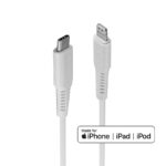 Cablu Lindy 1m USB C 2.0 to Lightning, alb