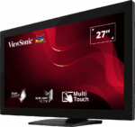 Monitor ViewSonic 27" TD2760, Touch: 10pts, Diagonal (inch): 27, Diagonal (cm): 69, Aspect ratio: 16:9, Panel: VA, Resolution: 1920x1080, Refresh Rate: 60Hz, Response time GtG: 6ms, Brightness (max): 250 cd/㎡, Contrast (static) : 3000:1, Viewing angle: 178°/178°, Color Gamut Type: NTSC - Image 2