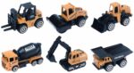 MACHETA DIE CAST, UTILAJ, SCARA 1/64, 7.5CM, DIVERSE MODELE- ALBASTRU SI GALBEN - Image 2