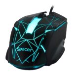 Kit Wired tastatura si mouse SPACER SP-GK-01, taste numerice, Negru - Image 4
