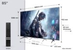 Televizor TCL QD-MiniLED 85T8D, 215 cm, Smart Google TV, 4K Ultra HD, 144Hz, Onkyo - Image 3