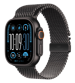 Apple Watch Ultra 2 GPS + Cellular 49mm Black Titanium Case with Black Titanium Milanese Loop - S - Image 2