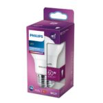 Bec LED Philips A60, EyeComfort, E27, 7.5W (60W), 806 lm, luminarece(6500K), mat - Image 2