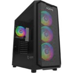 Carcasa AQIRYS Wezen PRO, RGB, Mid Tower, Black - Image 4