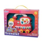 JUCARIE TRENULET CU LUMINI SI SUNETE,ROSU, MOMKI - Image 3