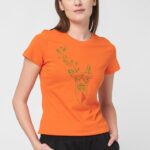 TRICOU  CERB FAMILIE FEMEI ORANGE-M