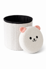 Taburet figurina urs Polar cu capac detasabil, 30x37.5 cm