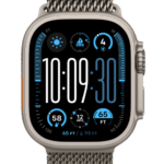 Apple Watch Ultra 2 GPS + Cellular 49mm Natural Titanium Case with Natural Titanium Milanese Loop - M