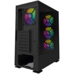 Carcasa AQIRYS Gacrux RGB Mid Tower ARGB NEGRU - Image 2