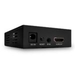 Lindy HDMI & IR over 100Base-T IP Receiver  Description  Add additional HDMI over IP receivers to create larger networked distribution setups Simple, scalable solution for developing 1-to-many or many-to-many installations Supports resolutions up to 1920x1080@60Hz 4:4: 4 8bit Supports IR extension