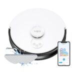 TP LINK Aspirator robot cu Mop și Navigare LiDAR TAPO RV30, Capacitate acumulator: 5000 mAh, Reincarcare si reluare, LiDAR + Gyroscope, Harta virtuala, Inaltime de trecere: 20 mm, Putere aspiratie: 4200Pa, 4 niveluri, Capacitatea recipientului de colectare: 400ml, Filtru HEPA H11, Zgomot: 55 dB (Mod - Image 2