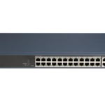 Switch PoE Hikvision DS-3E1528HP-SI-24P2T2F: 24 x 10/100/1000 Mbps PoE Ports, 2 × 10/100/1000 Mbps RJ45, 2 x 10/100/1000 Mbps SFP, 24 porturi PoE maxim 90W, buget PoE 370W, tensiune alimentare: 100-240V~ 50/60Hz 6.3 A, dimensiuni: 440 mm × 44 mm × 220.8 mm, greutate: 2.975kg, montare pe birou sau in