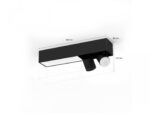 Plafoniera LED RGB Philips Hue Centris, Bluetooth, cu 2xGU10, 2x5.7W +LED 11W, 1560 lm, lumina alba si color (2000-6500K), IP20, Metal, Negru - Image 2