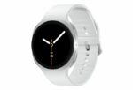SG Watch8 44mm 1.47" L335 (eSIM Cellular) Silver / White strap