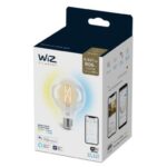 Bec LED inteligent WiZ Connected Filament Clear G95,Wi-Fi, E27 ,6.7W(60W), 806 lm, lumina alba (2700-6500K), compatibilGoogleAssistant/Alexa/Siri - Image 2