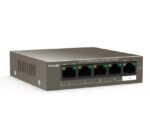 Tenda switch TEF1105P-4-38W, 5-Port 10/100Mbps, 4-porturi POE, Standarde de retea:  IEEE 802.3、 IEEE 802.3u、IEEE 802.3x、 IEEE 802.3af, interfata: 4*10/100 Base-TX Ethernet Ports(Data/Power), 1*10/100 Base-TX Ethernet Port(Data), Dimensiuni: 100.0mmx100.0mmx26.0mm, Switch capacity:  1Gbps, buget POE - Image 2
