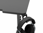 Birou gaming Genesis Holm Modular 180, material lemn/metal, reglabil pe inaltime 70 - 90 cm, iluminare RGB, management cabluri, negru - Image 8