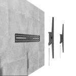 Suport perete TV Serioux 43-100" Tilt 75kg Profil 85mm Material: Otel Finisarea suprafeței: vopsea electrostatica Dimensiune ecran: 43"-100" Compatibilitate VESA: 75x75, 100x100, 100x150, 150x100, 100x200, 200x100, 150x150, 200x200, 200x300, 300x200, 200x400, 400x200, 300x300, 300x400, 400x300 - Image 10