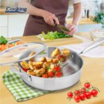 TIGAIE ADANCA INOX+CAPAC STICLA 28X7.5CM, ATOMIC3, COOKING BY HEINNER - Image 6