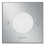 Spot LED incastrat Philips myGarden Crust, 3W (27W), 270 lm, luminacalda(2700K), IP67, Inox