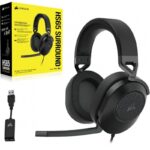 Casti Gaming Head-band Corsair HS65 SURROUND, Wired, Negru - Image 5