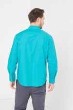 CAMASA CASUAL BARBATI TURQOISE XXL - Image 3