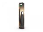 Stalp LED pentru exterior Philips Hue Turaco, 9W (60W), 806 lm ,luminacalda (2700K), dimabila, IP44, 802x121mm, Antracit - Image 2