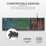Tastatura Trust GXT 835 Azor, gaming, neagra - Image 4
