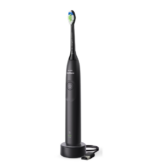 Periuta de dinti electrica Philips Sonicare HX7101/01, 62.000 miscari/minut, autonomie 21 zile, 1 mod periere, 2 intensitati, senzor  presiune integrat, functia BrushSync, inclus capat de periere Otimal White, negru